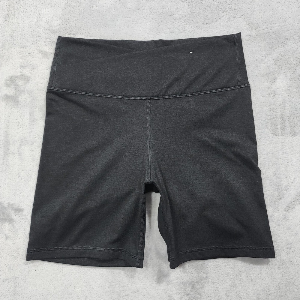 Old Navy Bike Shorts Womens M Black CloudComfy Extra High Rise Crossover Waist